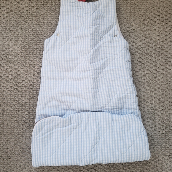 Louelle baby / toddler quilted linen sleeping bag - Picture 3 of 5